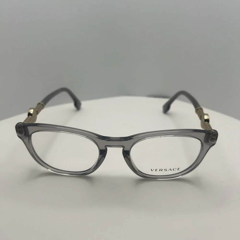 Versace Eyewear in Gray with Gold Details - Picture 4 of 6